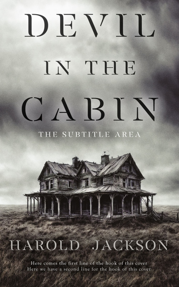 Front view of Gray Nickel #14917 - Premade Horror Book Cover