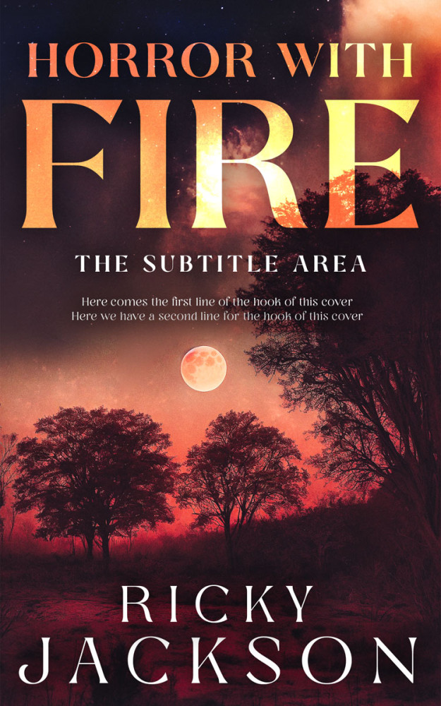 Front view of Jon #14922 - Premade Horror Book Cover