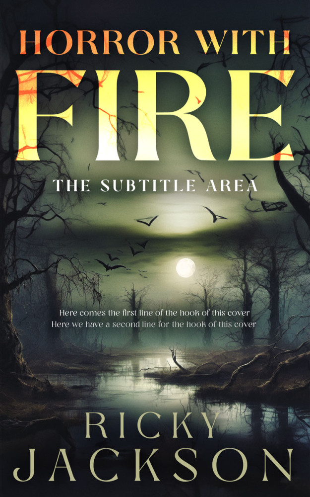 Front view of Outer Space #14923 - Premade Horror Book Cover