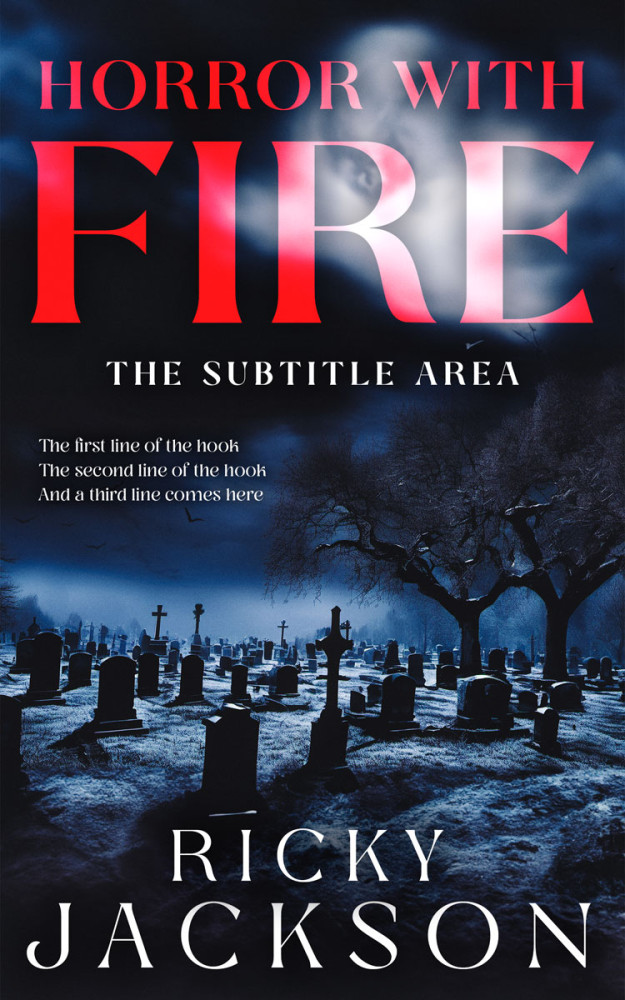 Front view of Mirage #14924 - Premade Horror Book Cover