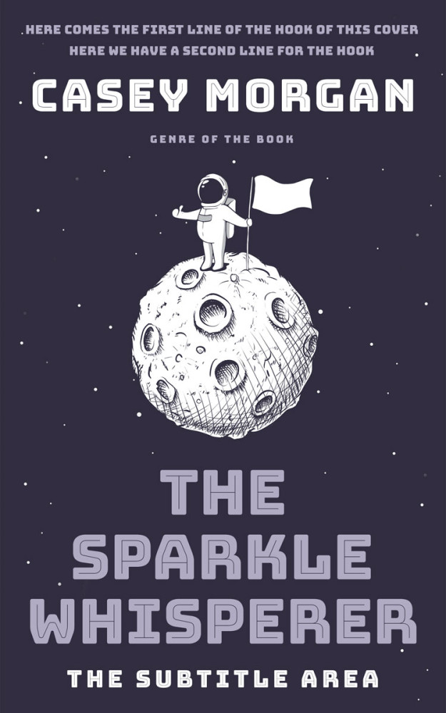 Front view of Blackcurrant #14938 - Premade Science Fiction Book Cover