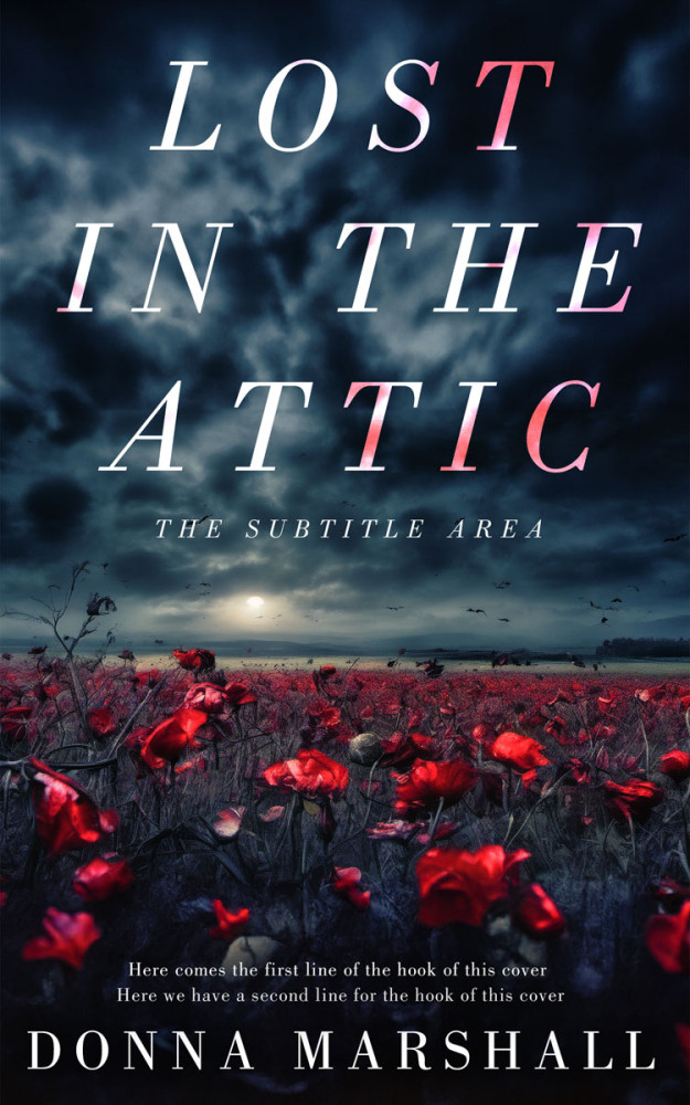 Front view of Ebony Clay #14953 - Premade Horror Book Cover