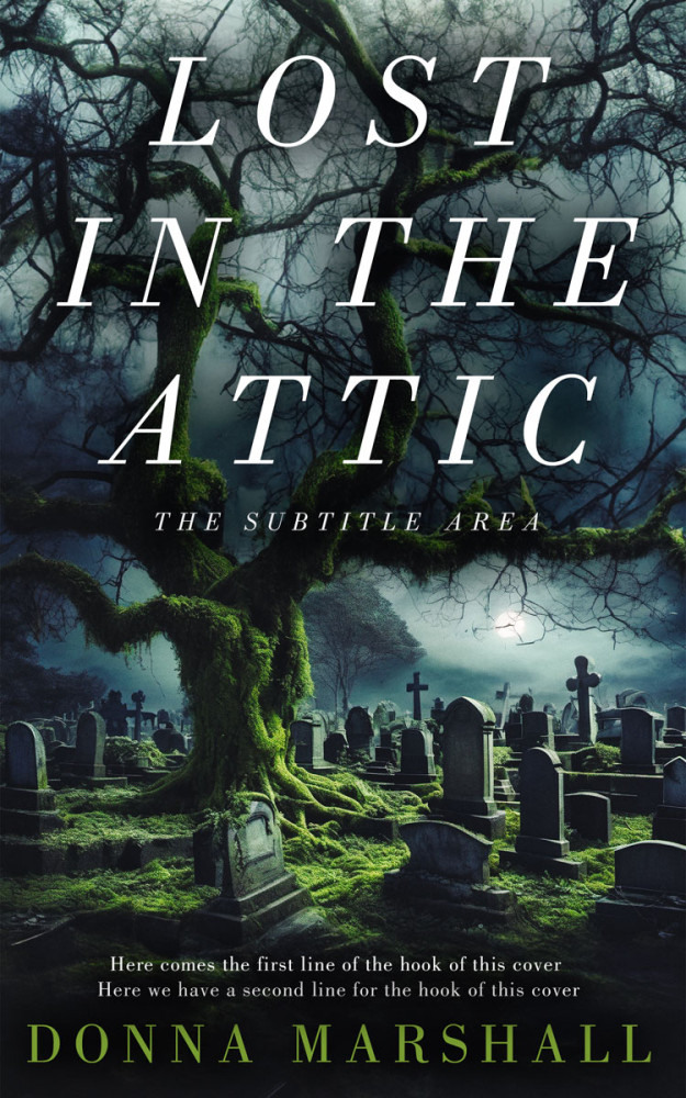 Front view of Outer Space #14959 - Premade Horror Book Cover