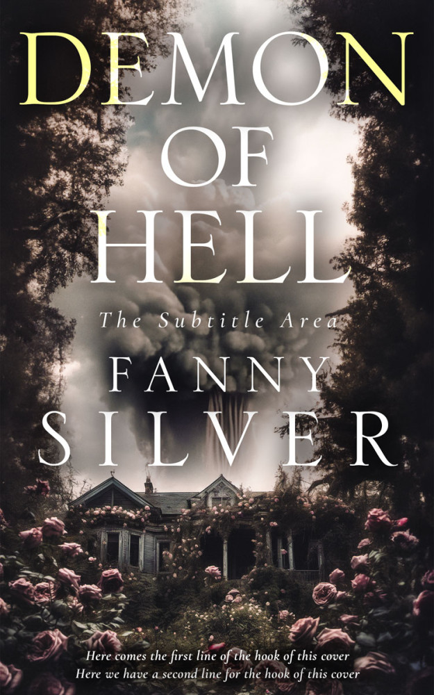 Front view of Thunder #15012 - Premade Horror Book Cover