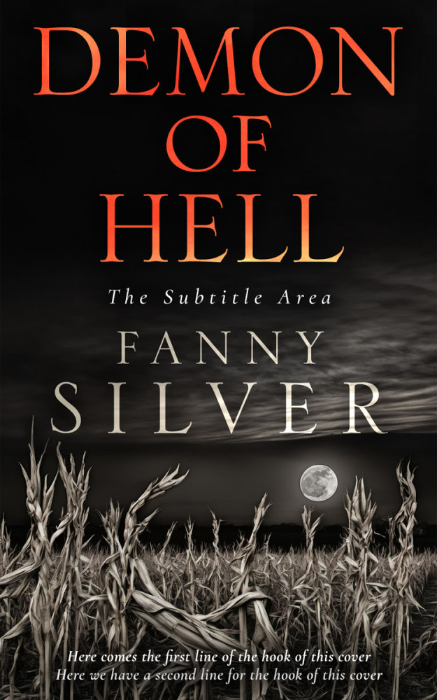 Front view of Cod Gray #15019 - Premade Horror Book Cover