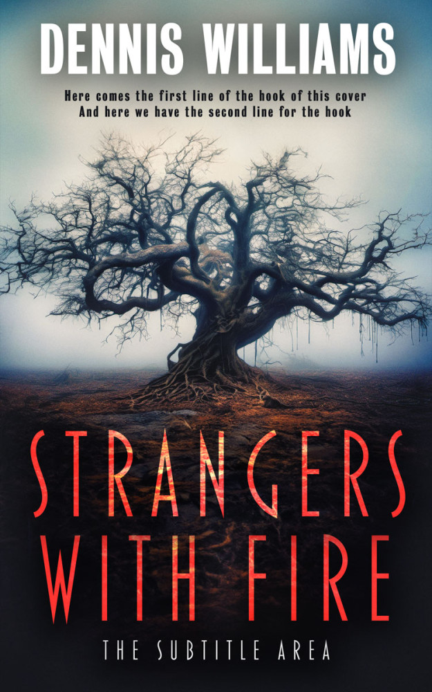 Front view of Clam Shell #15067 - Premade Abstract Book Cover