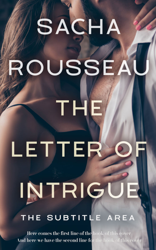 Front view of Charade #15120 - Premade Erotica Book Cover