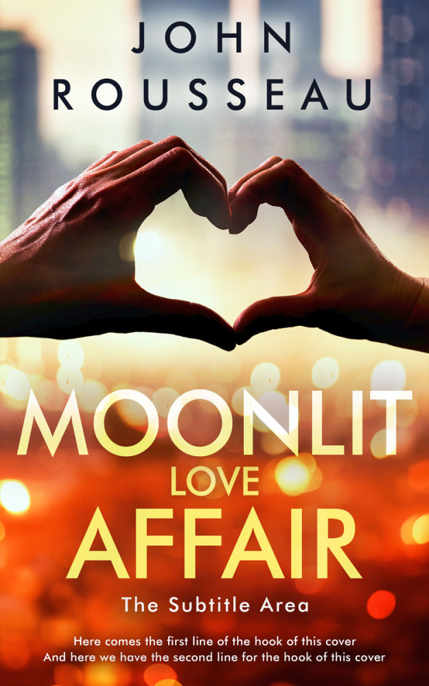 Front view of Jon #15147 - Premade Romance Book Cover