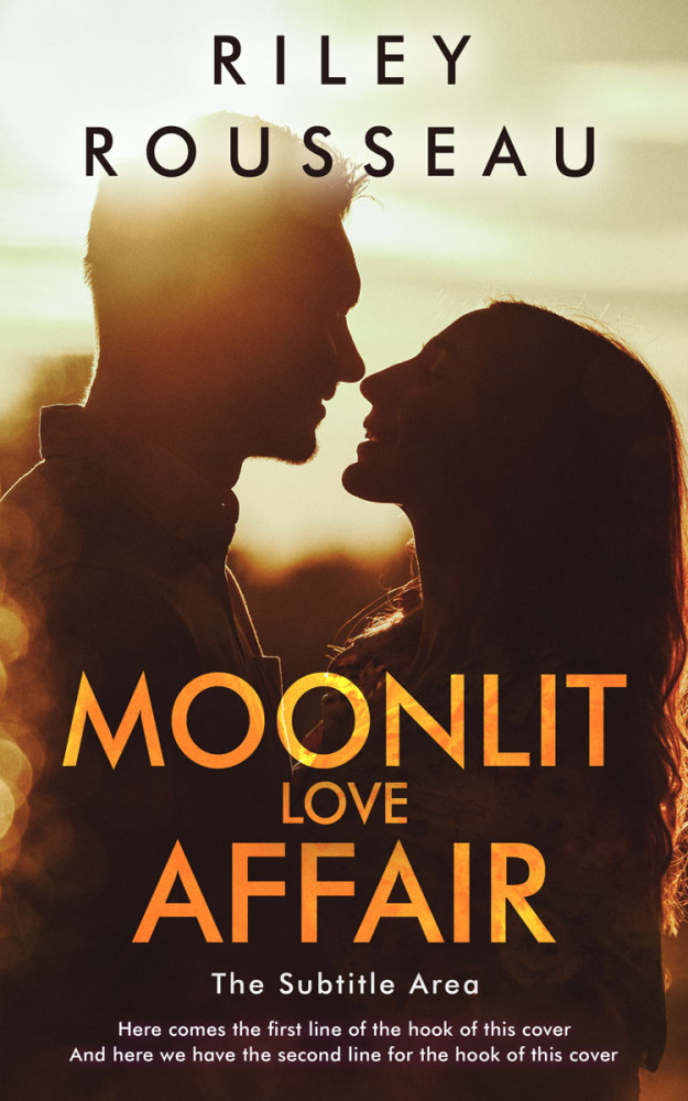 Front view of Hampton #15149 - Premade Romance Book Cover