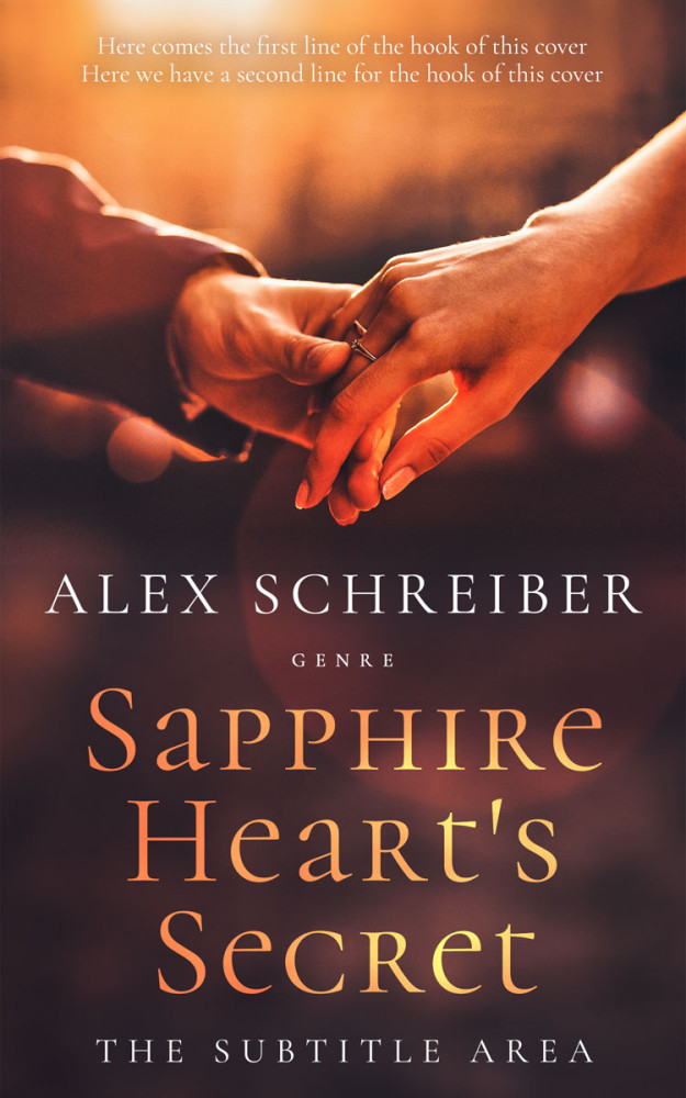 Front view of Woody Brown #15180 - Premade Romance Book Cover