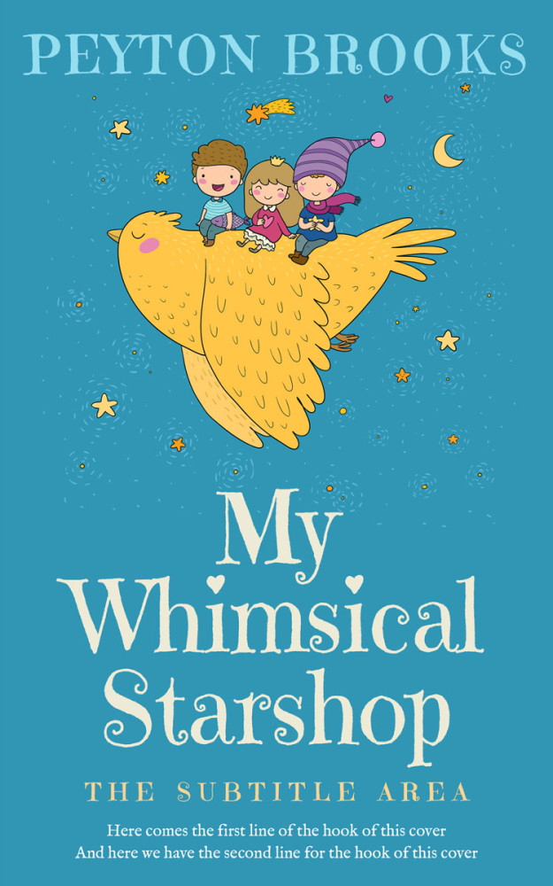 Front view of Boston Blue #15201 - Premade Fantasy Book Cover