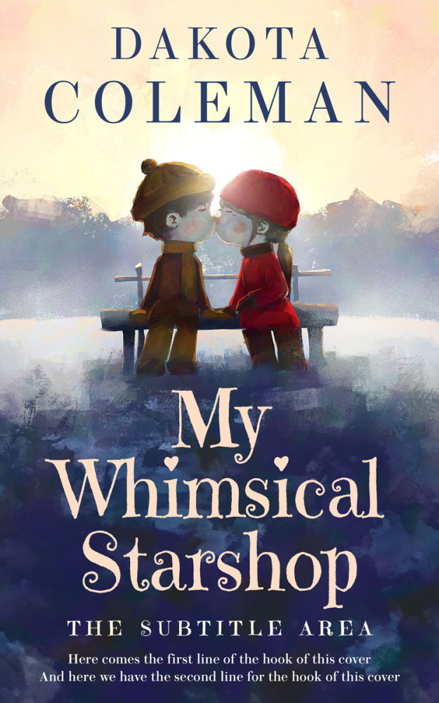 Front view of Albescent White #15204 - Premade Romance Book Cover