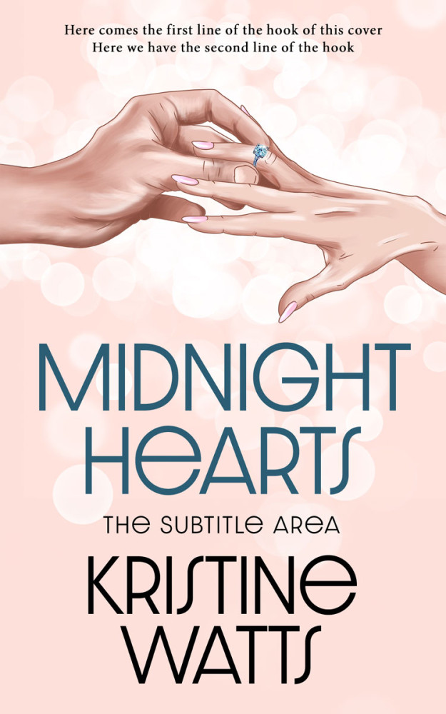 Front view of Linen #15222 - Premade Romance Book Cover