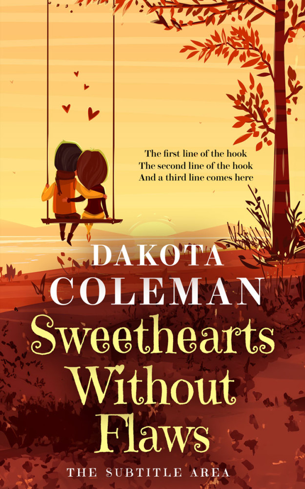 Front view of Golden Sand #15233 - Premade Romance Book Cover