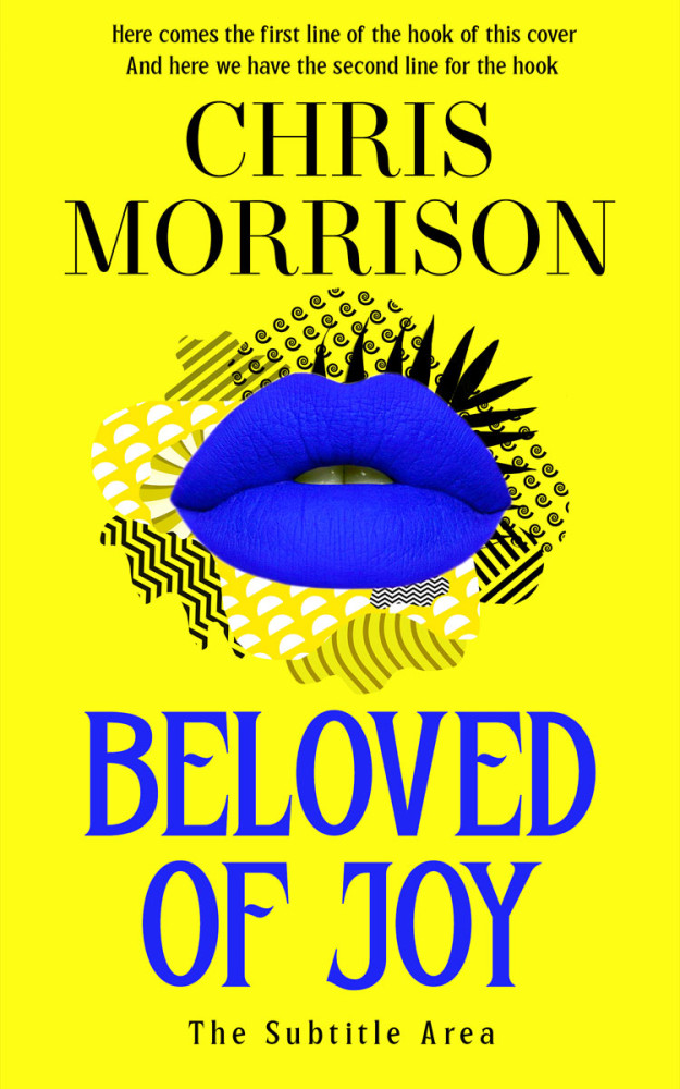 Front view of Persian Blue #15251 - Premade Abstract Book Cover