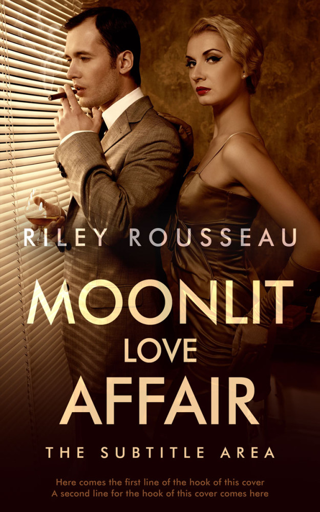 Front view of Brandy #15258 - Premade Historical Book Cover