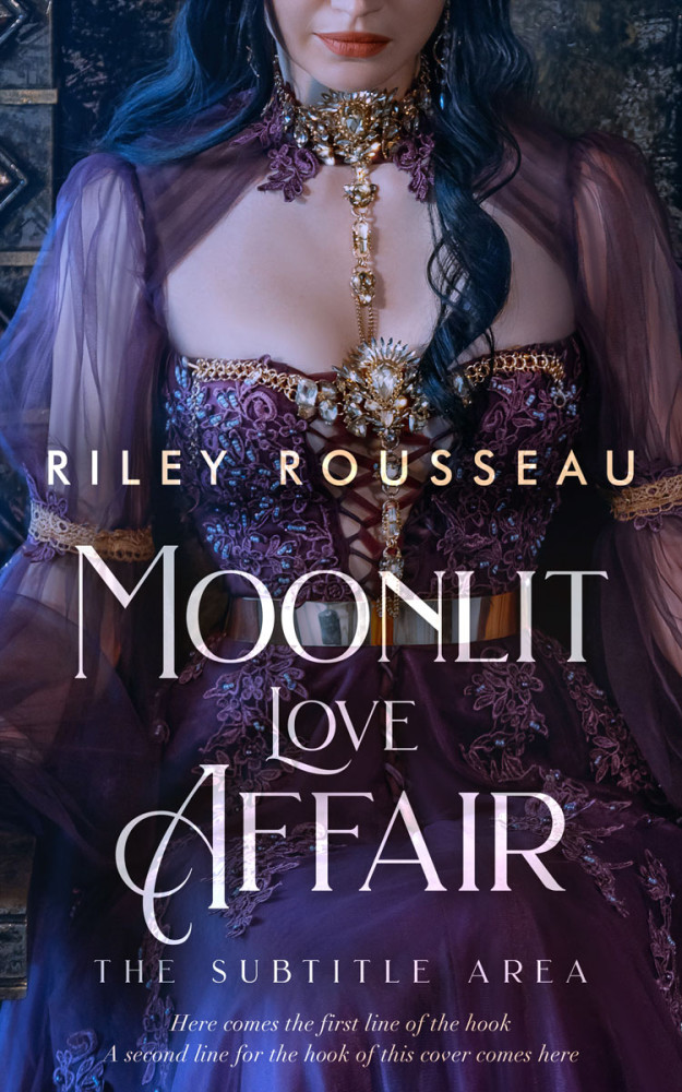 Front view of Steel Gray #15264 - Premade Fantasy Book Cover