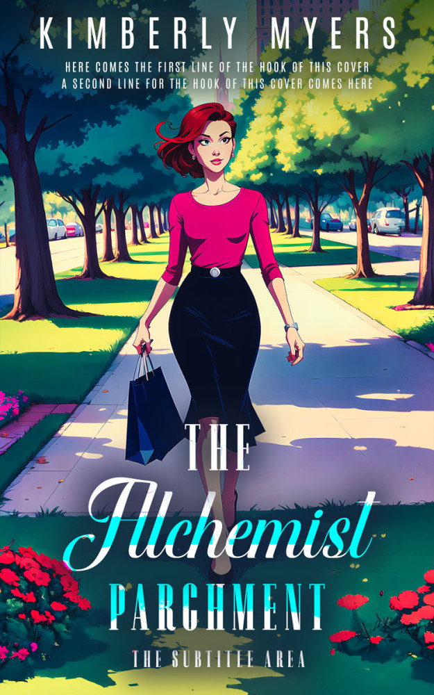 Front view of Blue Dianne #15315 - Premade Chick Lit Book Cover