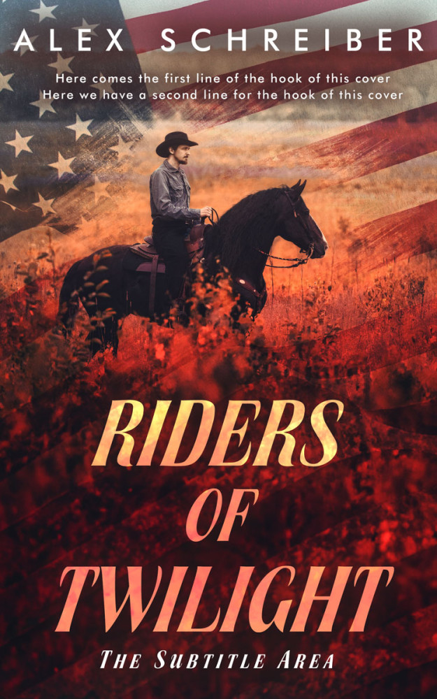 Front view of Jon #15335 - Premade Action & Adventure Book Cover