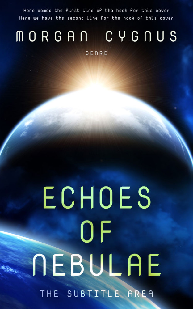 Front view of Ebony #15366 - Premade Science Fiction Book Cover