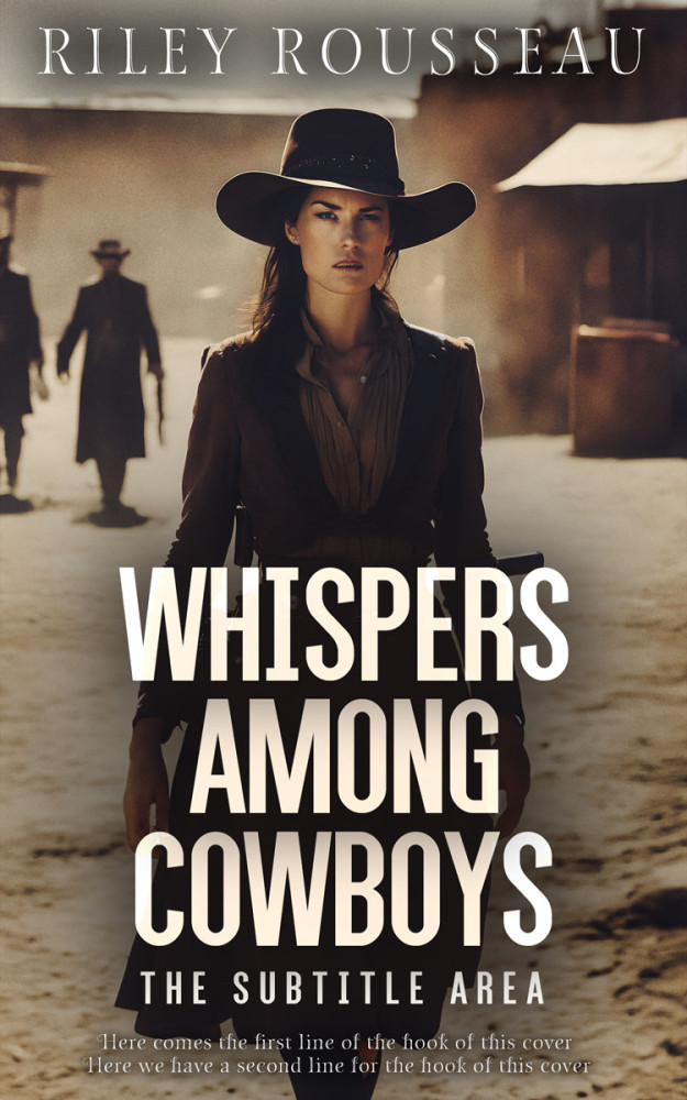 Front view of Taupe #15393 - Premade Action & Adventure Book Cover