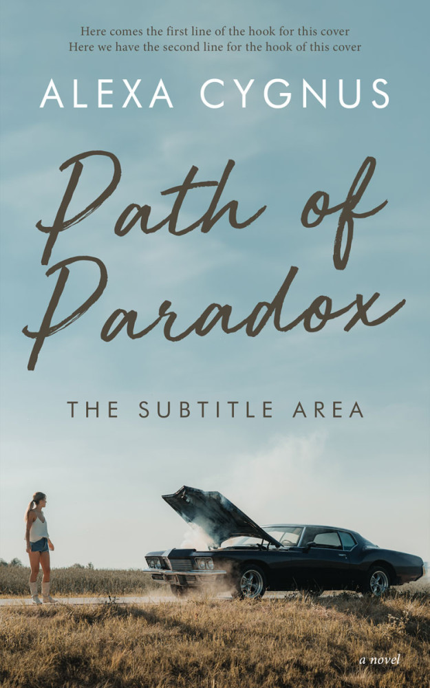 Front view of Tower Gray #15425 - Premade Romance Book Cover