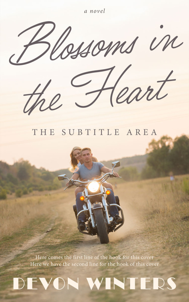 Front view of Quarter Spanish White #15433 - Premade Romance Book Cover