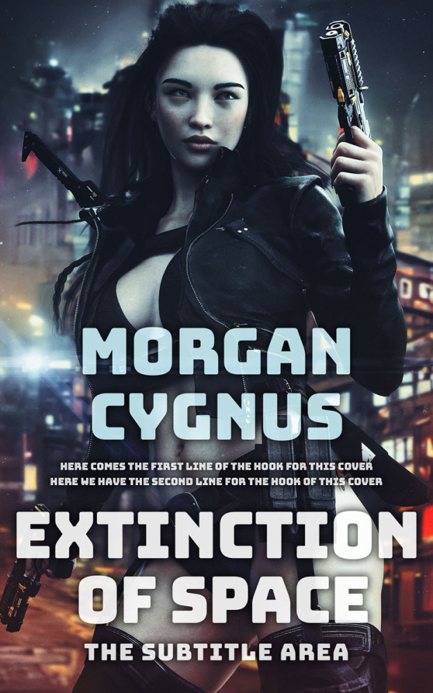 Front view of Pumice #15440 - Premade Science Fiction Book Cover