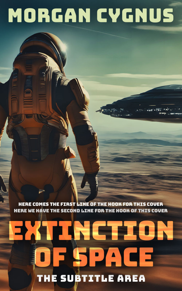 Front view of Tuatara #15478 - Premade Science Fiction Book Cover