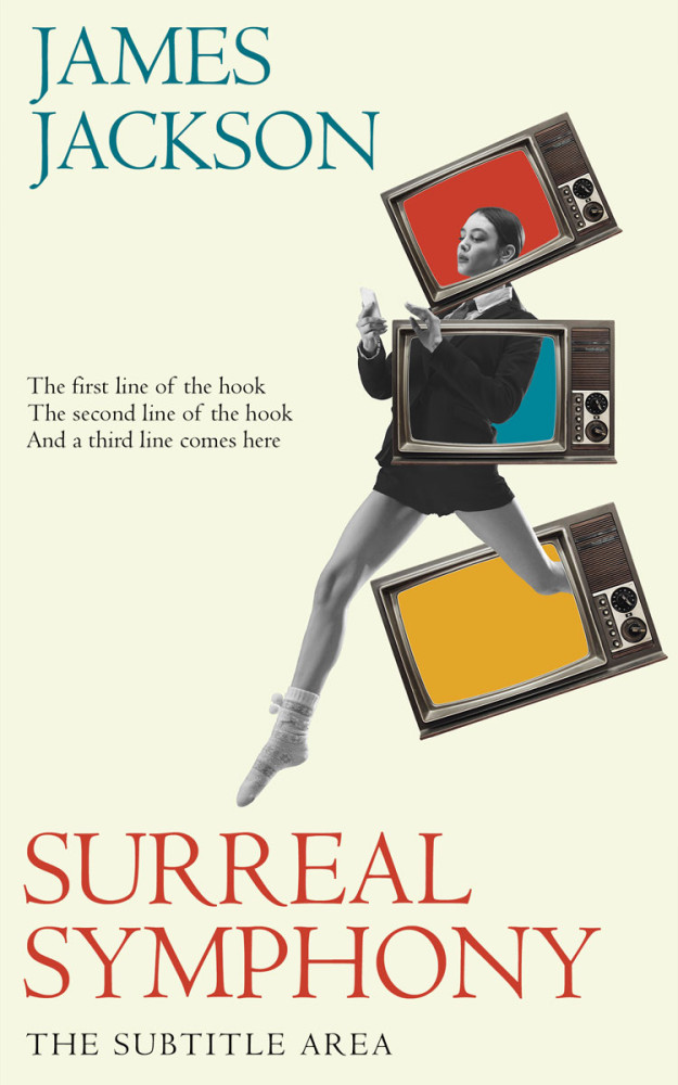 Front view of Coconut Cream #15521 - Premade Abstract Book Cover