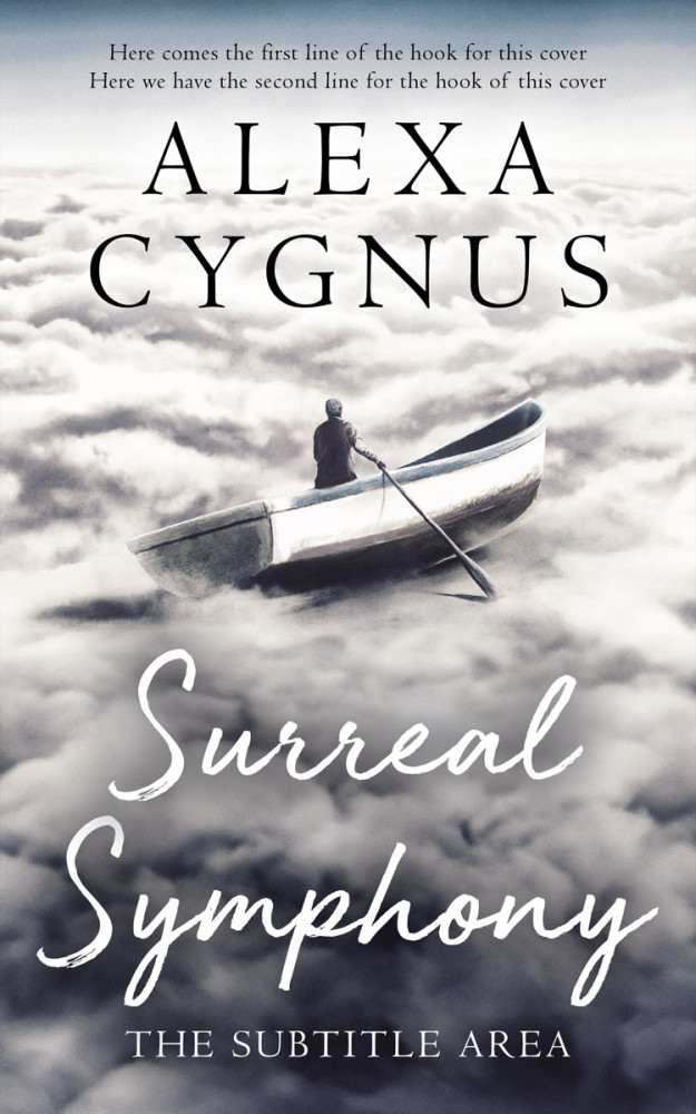 Front view of Quill Gray #15533 - Premade Abstract Book Cover