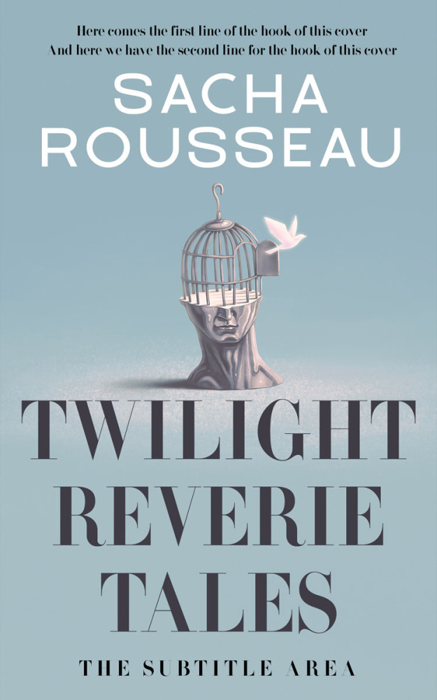 Front view of Tower Gray #15579 - Premade Self-Improvement & Self-Help Book Cover