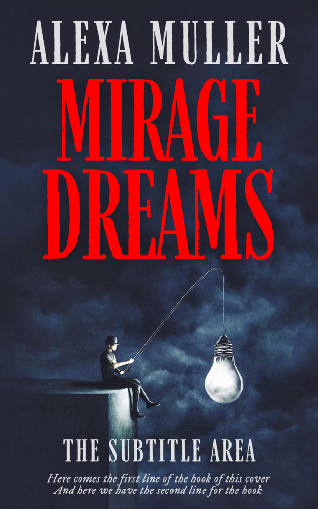 Front view of Ebony Clay #15590 - Premade Abstract Book Cover