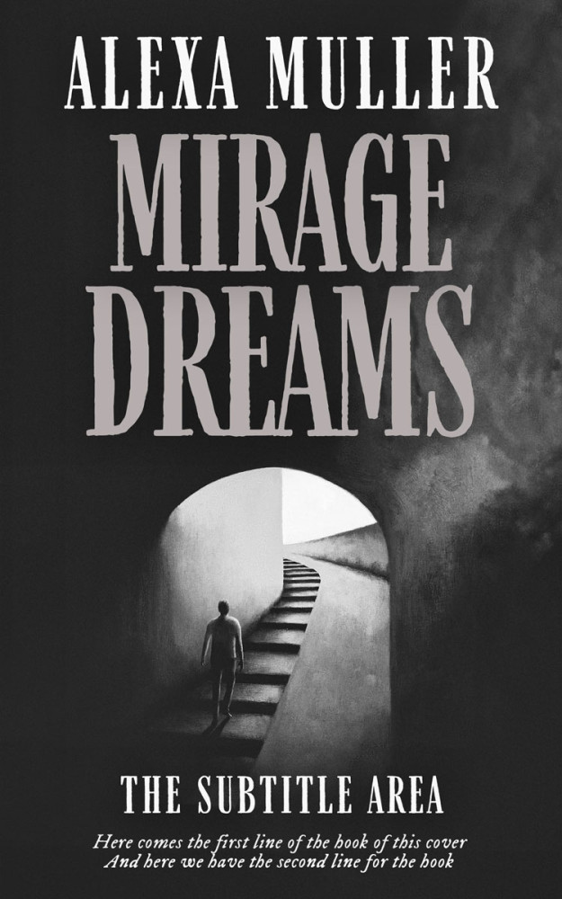 Front view of Silver #15593 - Premade Abstract Book Cover