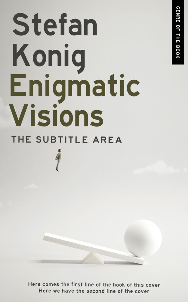 Front view of Quill Gray #15608 - Premade Abstract Book Cover