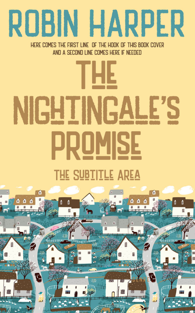 Front view of Faded Jade #15667 - Premade Literary Fiction Book Cover