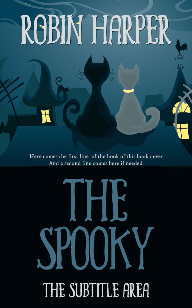 Front view of Black Pearl #15696 - Premade Paranormal & Urban Book Cover