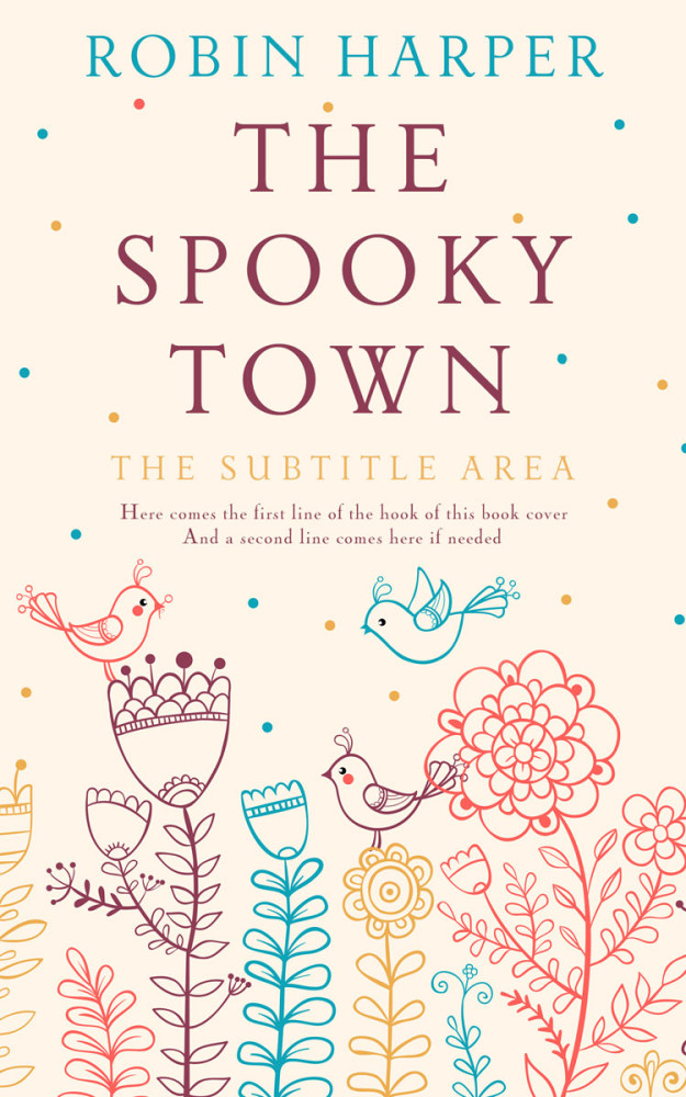 Front view of Linen #15702 - Premade Horror Book Cover