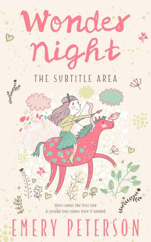 Front view of Ecru White #15760 - Premade Fantasy Book Cover