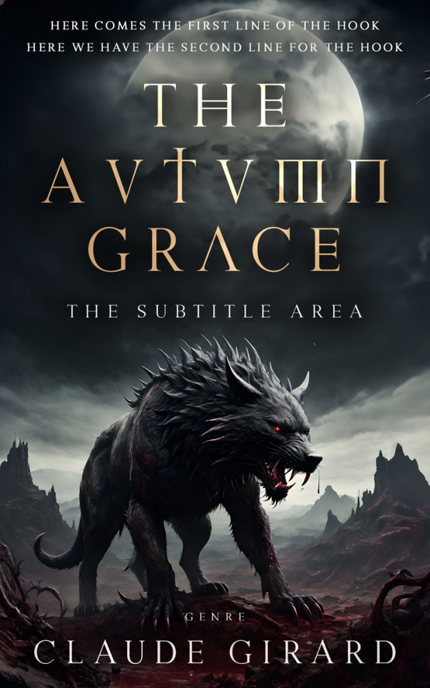 Front view of Shark #15829 - Premade Fantasy Book Cover