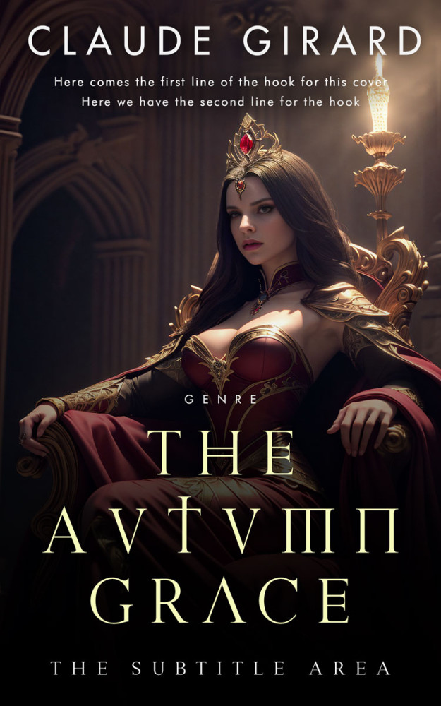 Front view of Cocoa Brown #15838 - Premade Fantasy Book Cover