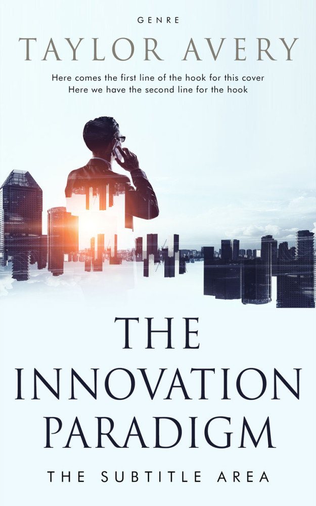 Front view of Black Squeeze #15840 - Premade Business Book Cover