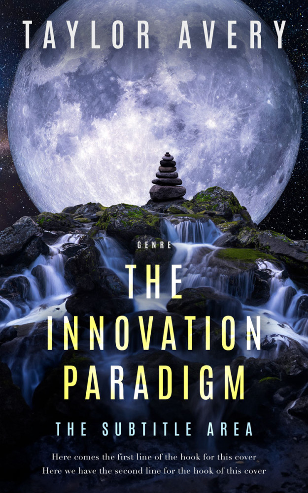 Front view of Iron #15859 - Premade Fantasy Book Cover