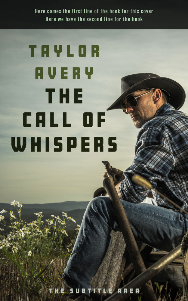 Front view of Eagle #15911 - Premade Western Book Cover | BookCoverZone