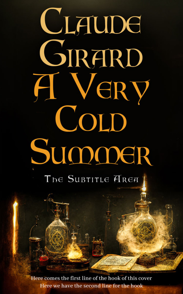 Front view of Di Serria #15923 - Premade Fantasy Book Cover