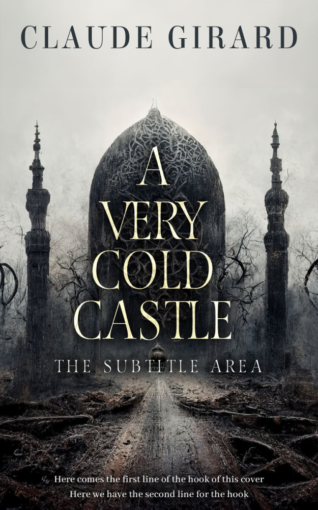 Front view of Celeste #15929 - Premade Fantasy Book Cover