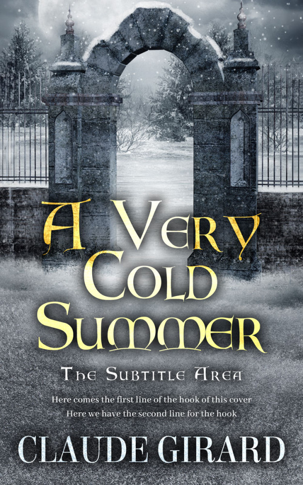 Front view of Abbey #15930 - Premade Fantasy Book Cover | BookCoverZone