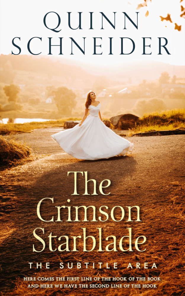 Front view of Almond #15957 - Premade Romance Book Cover