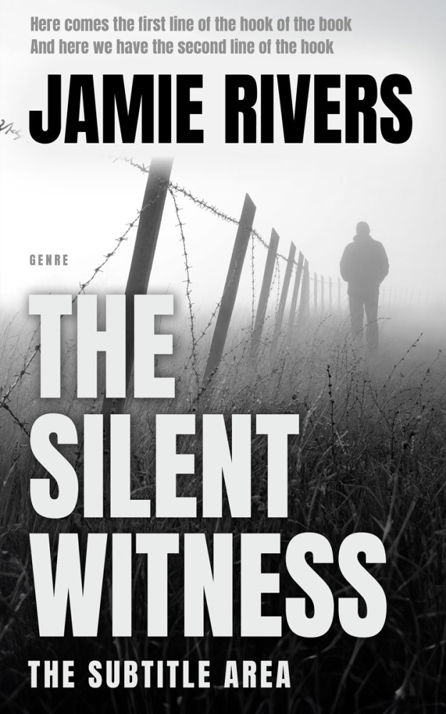 Front view of Cod Gray #15997 - Premade Mystery & Thriller & Suspense Book Cover