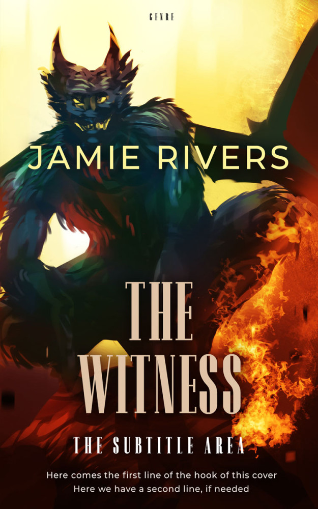 Front view of Eclipse #16022 - Premade Fantasy Book Cover